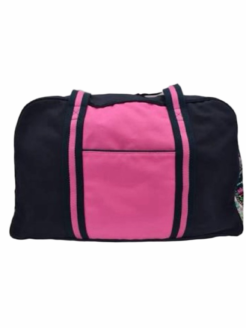 Vera Bradley Large Duffel Bag Navy Pink Petal Paisley